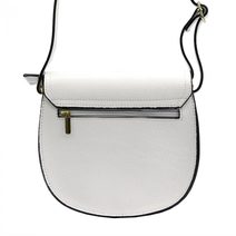 Kožená dámská crossbody kabelka v kroko designu tmavě hnědá