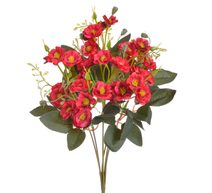 Kytice s červenými květy 35 cm