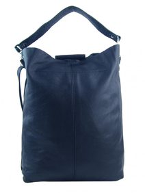 Kožená dámská crossbody kabelka petrolejová modro-zelená