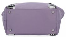 Crossbody dámská kabelka v květovaném designu tmavě modrá 5432-BB