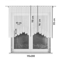 Kusová záclona Florea 150x300 cm