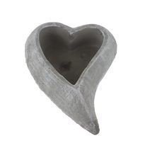 Cementový obal k osázení srdce X7060/3 - 24 x 16 x 7 cm