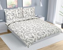 Povlečení krep na dvoudeku - 1ks 240x220, 2ks 70x90 cm Béžová,Šedá,Červená