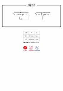 Smyslná tanga 838-THO ČERNÉ