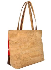 ELENCO Korková dámská kabelka přes rameno 825MS červená