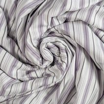 Bavlněné napínací prostěradlo 90x200cm fialový proužek
