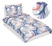 Povlečení krepové Modrá,Růžová,Šedá 80/210