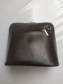 Kožená dámská crossbody kabelka starorůžová