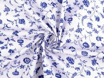 Bavlněná látka / plátno rostliny / květy METRÁŽ