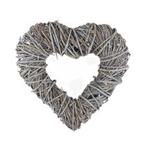 Dekorační věnec srdce P2195/1 - 29 cm