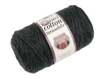 Recyklovaná bavlněná příze macrame Ø5 mm