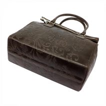 Kožená hnědá dámská kabelka do ruky Florencie