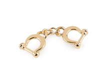 Kovová spona / ozdoba průvlek 10 mm