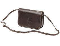 Kožená hnědá dámská kabelka do ruky Florencie