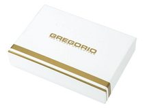 Černá kožená pánská dokladová taška / etue Gregorio