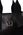 Elegantní větší černá dámská kabelka do ruky S684 GROSSO
