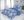 Saténové prodloužené povlečení LUXURY COLLECTION 140x220, 70x90cm VINTAGE modrá