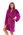 Krátký župan s kapucí Lilly extra one size fialový 33 20 4301 (S/M)