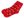 Dívčí / dámské vánoční ponožky v dárkové kouli s kovovou vločkou (9 (vel. 38-43) červená)