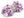 Pletací příze Alize Puffy color 100 g (16 (5923) fialová lila)