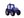 Nažehlovačka dopravní prostředky (12 modrá královská traktor)