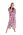 Flora Mauve Wine - Dámský Župan s Límcem - Model 25 56 4803