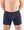 GINA pánské boxerky s delší nohavičkou nadměrné, šité, s potiskem 74174P (lékořice brandy - 66/68)