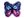 Aplikace motýl s oboustrannými flitry (4 fialová světlá modrá)