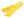 Šátek úzký do vlasů, na krk, na kabelku jednobarevný, s květy (3 žlutá)