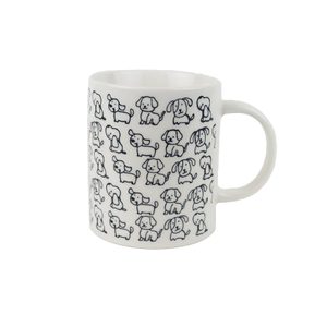 Porcelánový hrnek pejsci X8696 - 360ml; 345 g; D80xH95xBD78mm