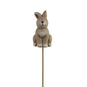Velikonoční zajíček zápich X6546 - 5,1 × 4,4 × 8,1/24 cm