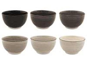 Keramická miska, 6 ks 371505 - dia14×9 cm