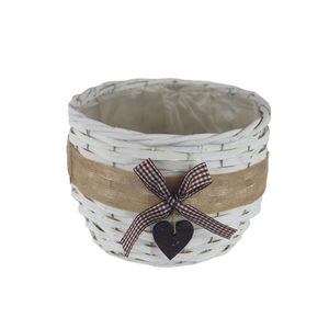 Obal s plastem bílý P2028/3 - dia 21 × 15 cm