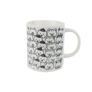 Porcelánový hrnek medvídci X8697 - 360ml; 345 g; D80xH95xBD78mm