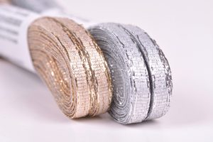 Stuha lurexová torsade šíře 3 mm návin 10 m