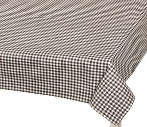 Ubrus BERTA - 120x140 cm Hnědá,Bílá