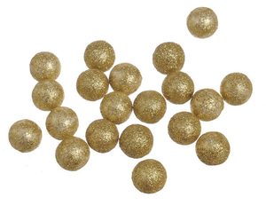 Kuličky glitter průměr 2 cm - zlatá 80 kusů