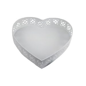 Kovový podnos ve tvaru srdce K3846/1 - 20.5 × 20 × 5 cm