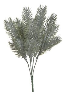 Umělá větvička jehličí trs šedozelená