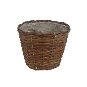 Obal s plastem hnědý P2026/2 - dia 18 × 14 cm