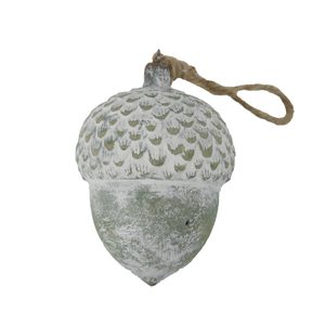 Dekorace žalud k zavěšení D7239/2 - dia 12.3 × 17 cm