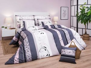 Povlečení bavlna Slezsko šedo-pudrové 240x200, 2x 70x90 cm