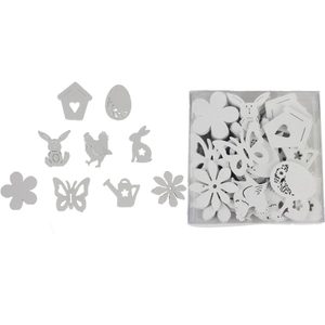 Dekorace mix 72ks D3033 - 2,2 - 3,7 x 0,2 x 3 - 3,8 cm