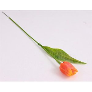 Umělý tulipán oranžový 371309-03 - 4 x 5 x 43 cm