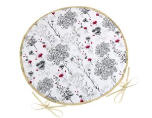 Sedák DITA kulatý hladký Šedá,Červená,Bílá 79/405 průměr 40 cm