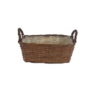 Obal s plastem hnědý P2037/V - 28 × 19 × 11 cm