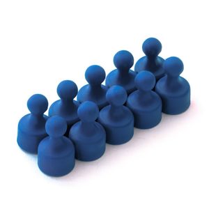 Magnetické figurky M6, sada 10 kusů modrá