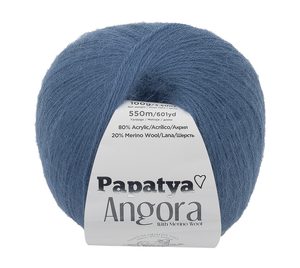 Příze ANGORA MERINO Modrá 5680 100 g, 550 m