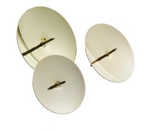 Misky s bodci 5,3 cm (4 ks) zlaté