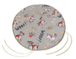 Sedák EMA kulatý hladký Šedá,Béžová 79/527 průměr 40 cm